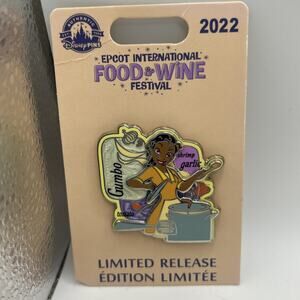 NEW Disney Parks Trading Pin 2022 Epcot Food & Wine Festival Princess Tiana